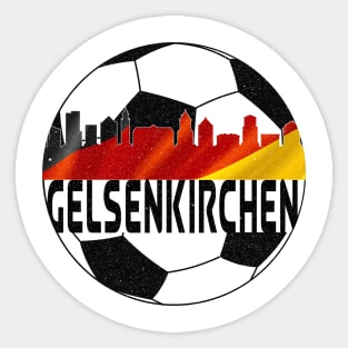 Gelsenkirchen Germany Euro 2024 football—Black text Sticker